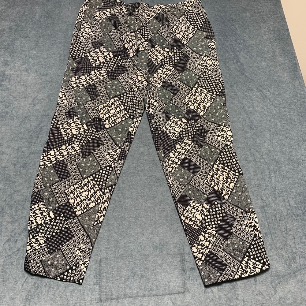 INC International Concepts Ankle Pants Womens Medium Multicolor Straight Leg